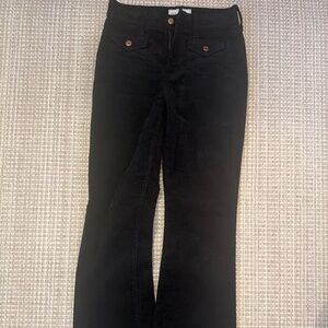 Gap black corduroy pants. 70s flare high-rise.
